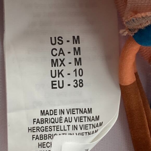 LUCKY BRAND Women's Bandeau Hipster Bikini Swimsuit Top sz M Medium - Picture 9 of 11